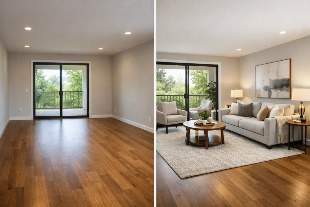 Virtual Staging Before and After Results